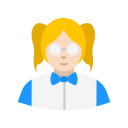 Girl,Lady,Nerd,Woman,Pig tails